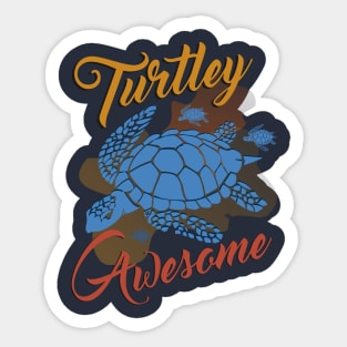 Turtley Awesome | Coral Reef Sticker